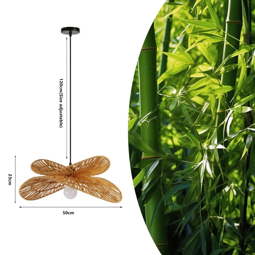 Lustră pe cablu Immax MARIPOSA 1xE27/40W/230V d. 50 cm iută