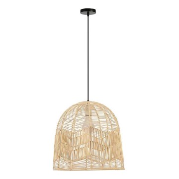 Lustră pe cablu Immax PELO 1xE27/40W/230V d. 50 cm ratan