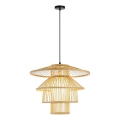 Lustră pe cablu Immax PINCHOS 1xE27/40W/230V d. 50 cm bambus