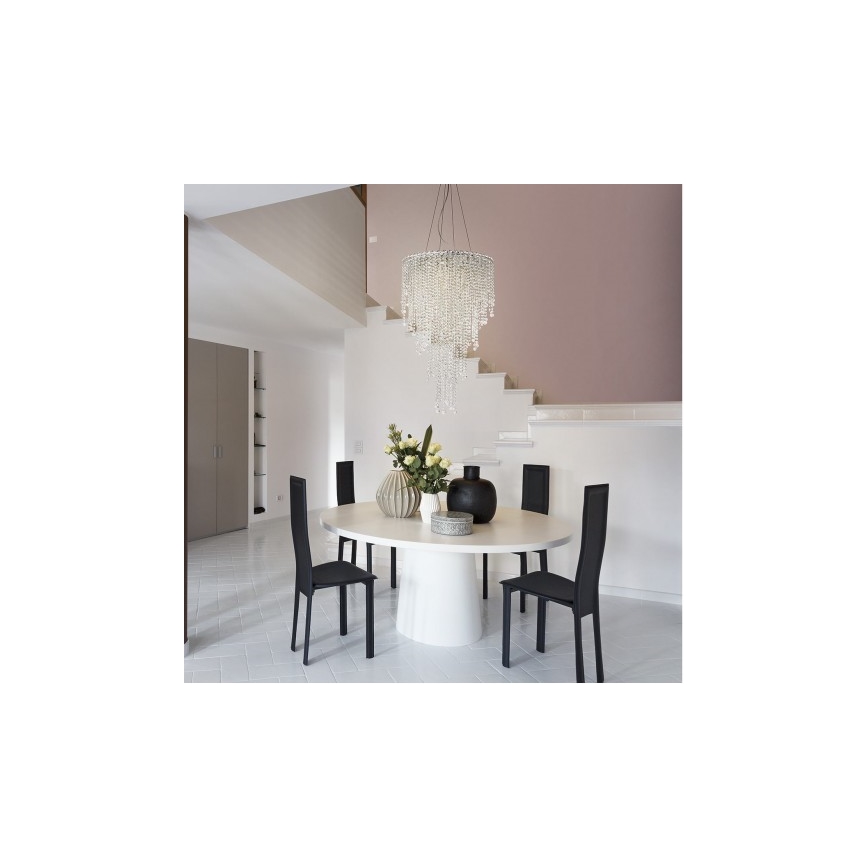 Lustră de cristal pe cablu Incanti ITV PR6 10 60 TREVI 6xGU10/50W/230V