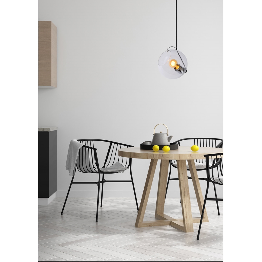 Lustră pe cablu JAZZLYNN 1xE27/60W/230V d. 20 cm Lucide 25405/20/60