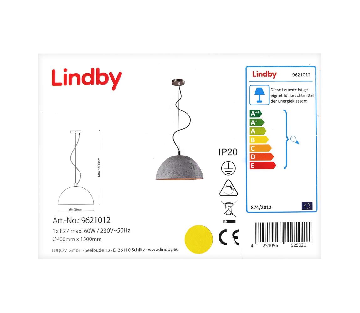 Lustră pe cablu JELIN 1xE27/60W/230V Lindby