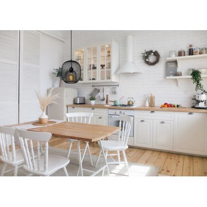 Lustră pe cablu JERREL 1xE27/40W/230V neagră Lucide 78396/01/30