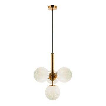 Lustră pe cablu JOLIN 4xG9/5W/230V aurie