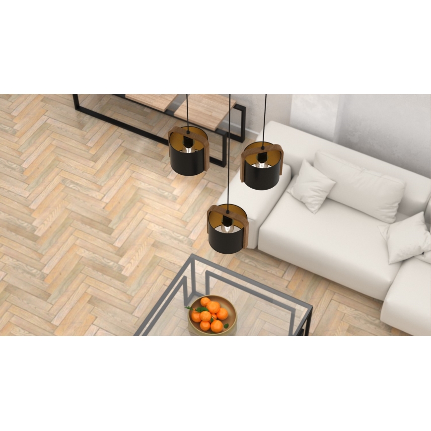 Lustră pe cablu JONKO 3xE27/60W/230V