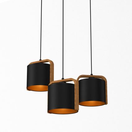 Lustră pe cablu JONKO 3xE27/60W/230V