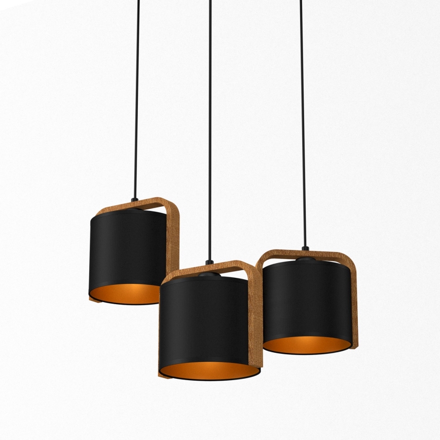 Lustră pe cablu JONKO 3xE27/60W/230V