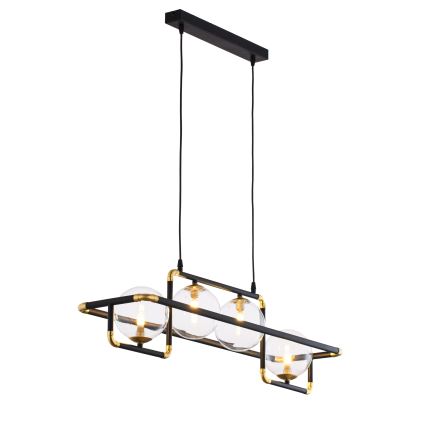 Lustră pe cablu Jupiter 1982 ZAFRA 4xG9/10W/230V negru