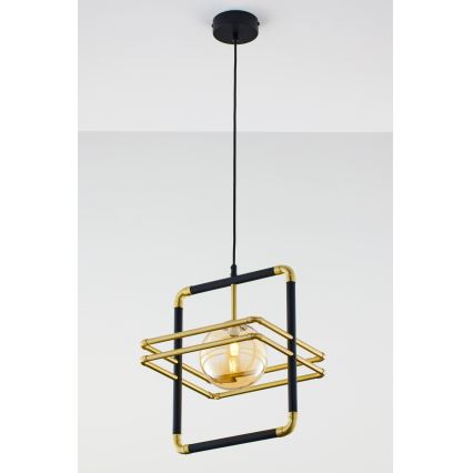 Lustră pe cablu Jupiter 2025 FIORI 1xG9/10W/230V negru/auriu/bej