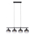 Lustră pe cablu JUST LIGHT. 15421-18 ZEA 4xE14/25W/230V negru