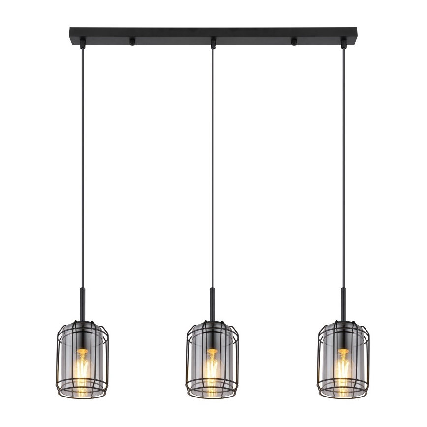 Lustră pe cablu 3xE27/60W/230V Globo