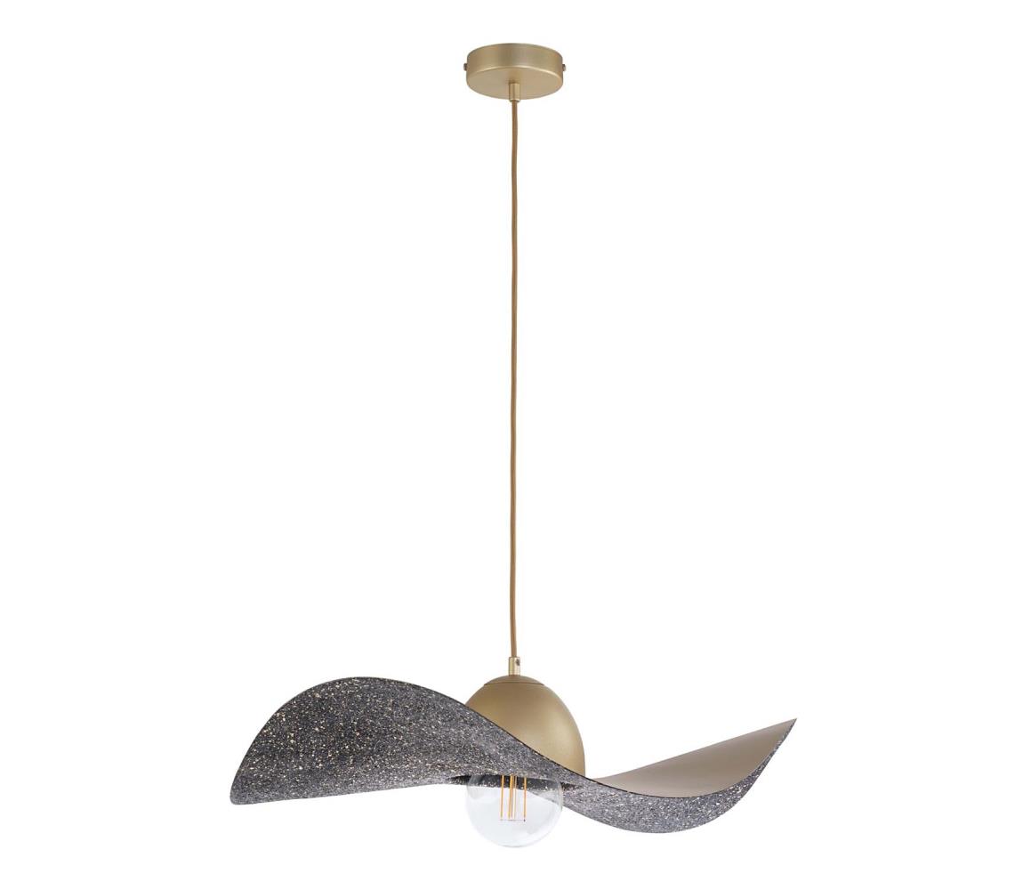 Lustră pe cablu KAPELLO 1xE27/60W/230V d. 55 cm aurie/neagră