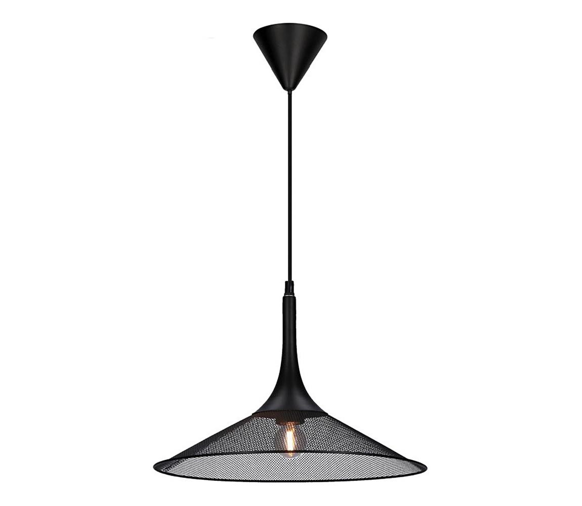 Lustră pe cablu KIRUNA 1xE27/40W/230V d. 36 cm neagră