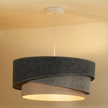 Lustră pe cablu KOBO ECO Duolla RECYCLING 1xE27/15W/230V d. 45 cm verde/gri/crem