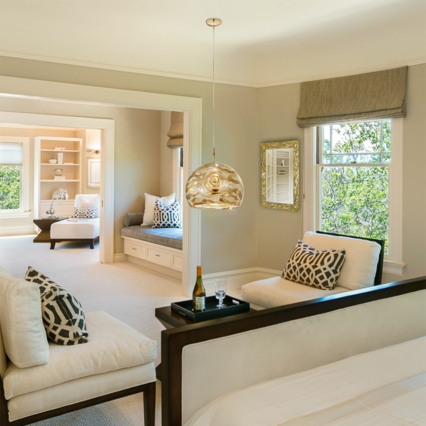 Lustră pe cablu Kolarz 0392.31L.3.Aq.Ch LUNA 1xE27/60W/230V 24K auriu