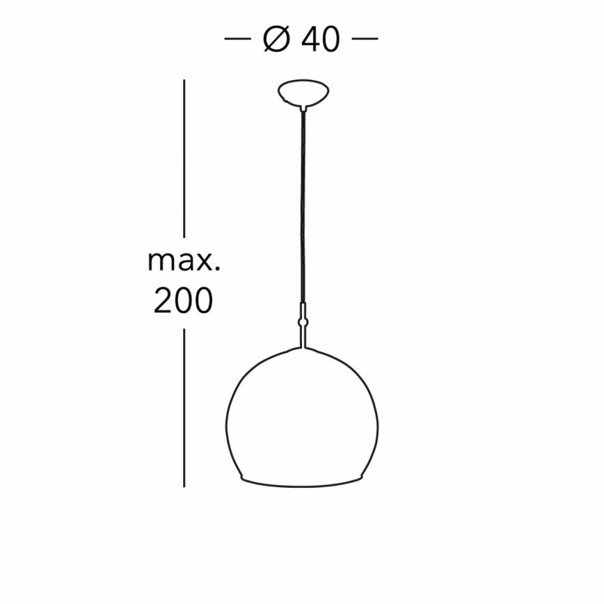 Lustră pe cablu Kolarz 0392.31L.3.Aq.Ch LUNA 1xE27/60W/230V 24K auriu
