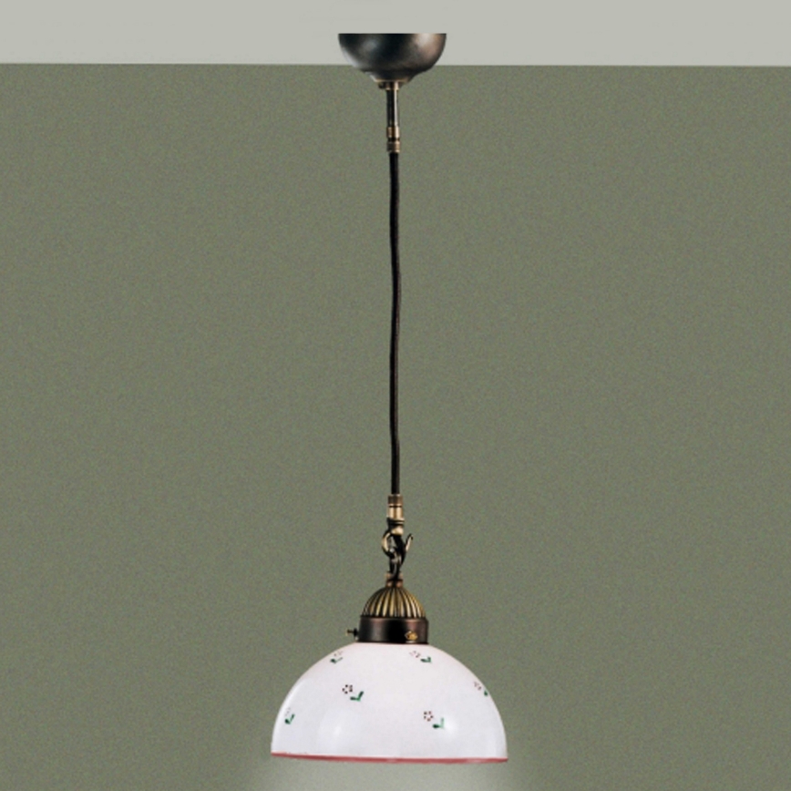 Lustră pe cablu Kolarz 731.30.69 NONNA 1xE27/75W/230V d. 20 cm roșu