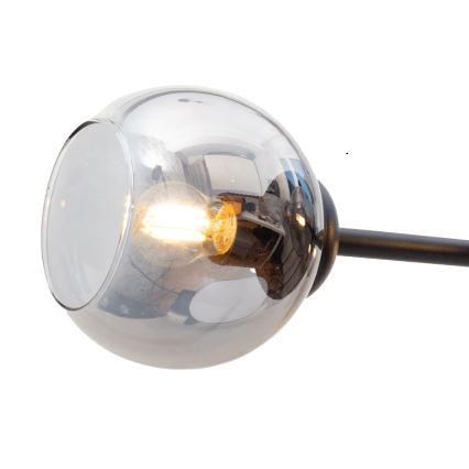 Lustră pe cablu LATIL 4xE27/60W/230V negru