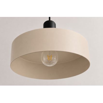 Lustră pe cablu LATTE 3xE27/60W/230V bej/negru