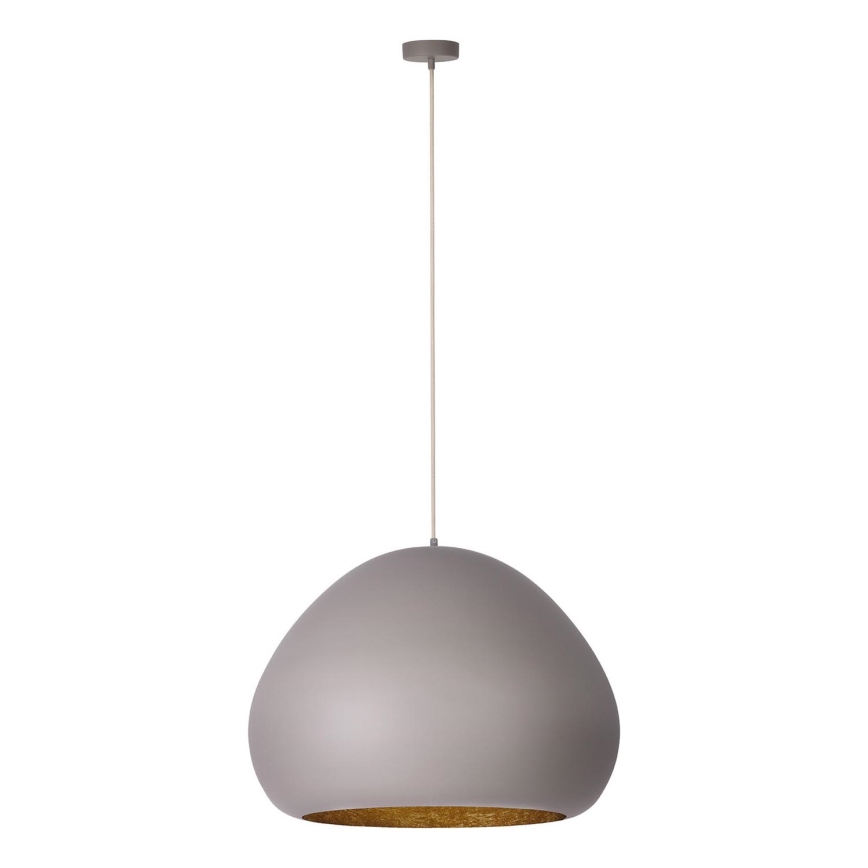 Lustră pe cablu LAVA 1xE27/15W/230V taupe/auriu