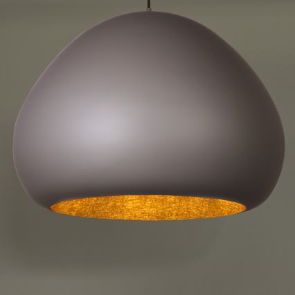 Lustră pe cablu LAVA 1xE27/15W/230V taupe/auriu