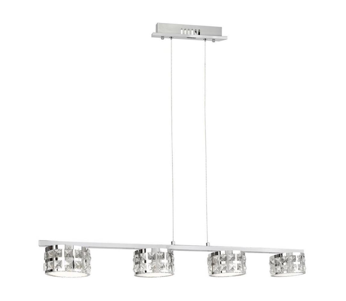 Lustră pe cablu LED de cristal ALEX 4xLED/20W/230V