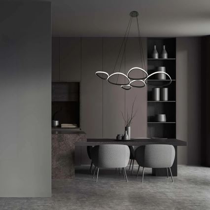 Lustră pe cablu LED PETRA LED/58W/230V 4000K neagră