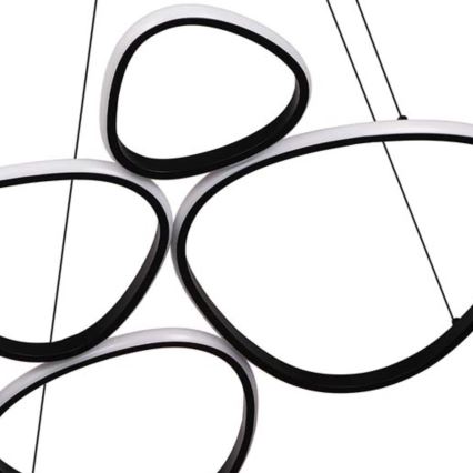 Lustră pe cablu LED PETRA LED/58W/230V 4000K neagră