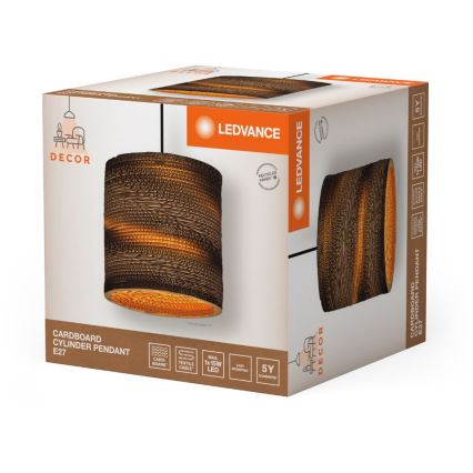Lustră pe cablu Ledvance DECOR CARDBOARD 1xE27/15W/230V d. 25 cm