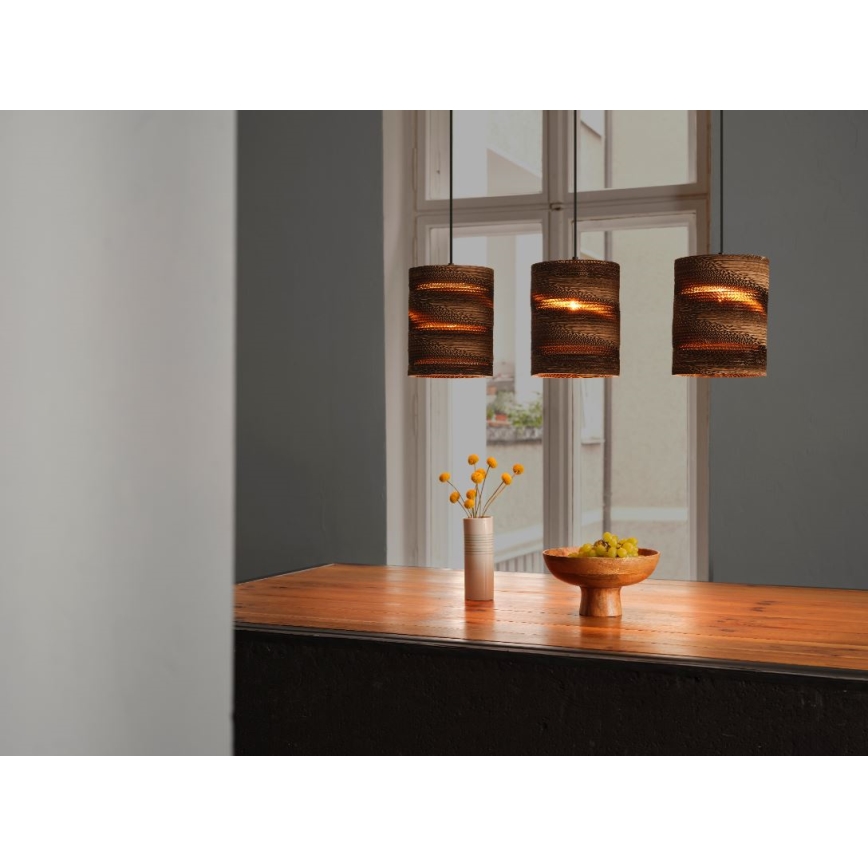 Lustră pe cablu Ledvance DECOR CARDBOARD 3xE27/15W/230V