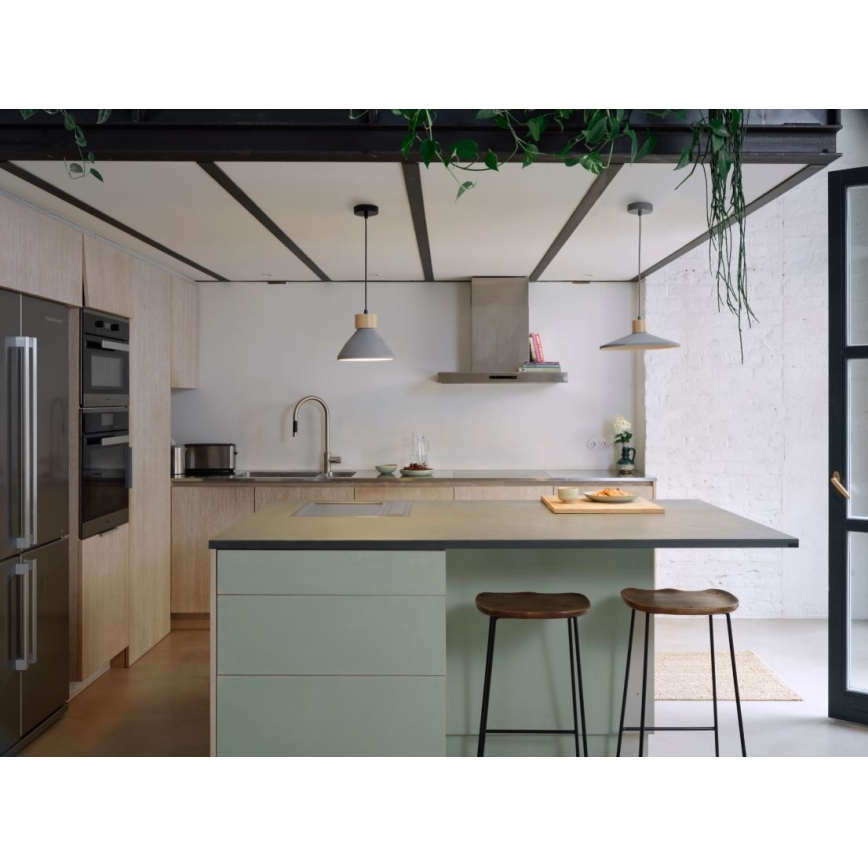 Lustră pe cablu Ledvance DECOR CONCRETE 1xE27/15W/230V d. 32 cm gri ciment