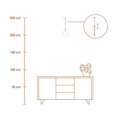 Lustră pe cablu Ledvance DECOR RAFFIA 1xE27/15W/230V