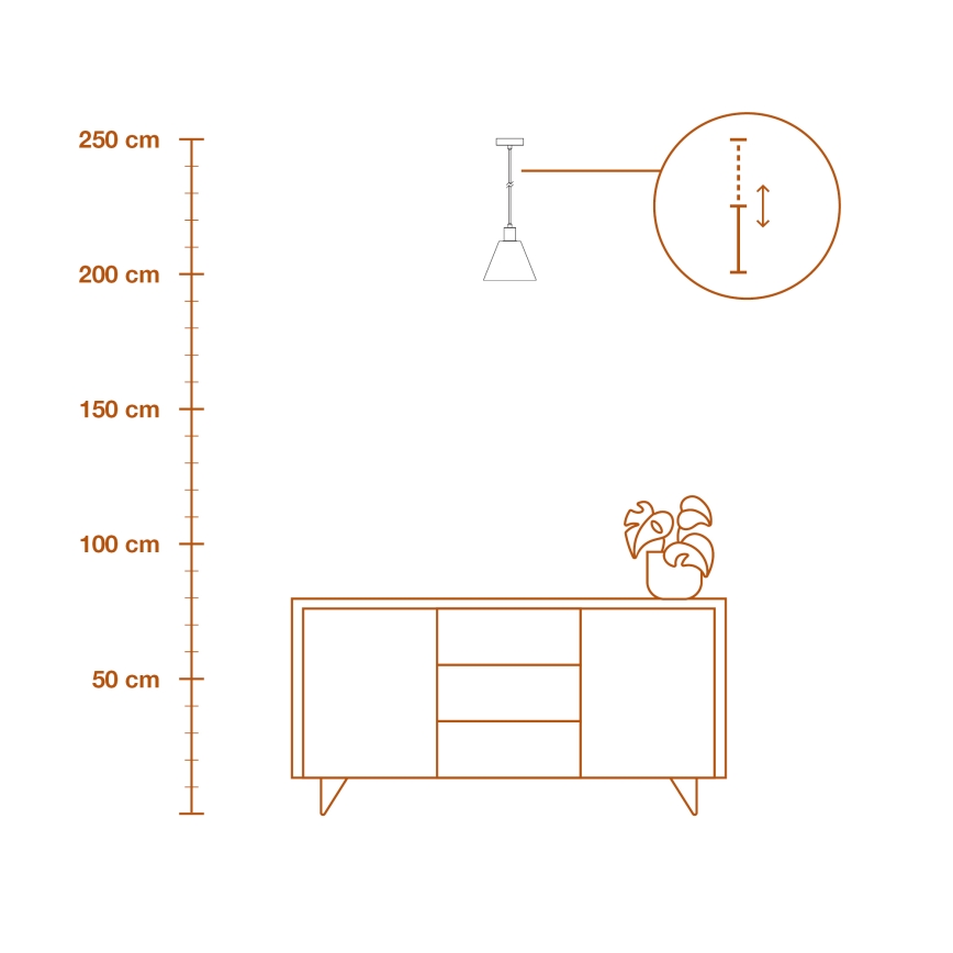 Lustră pe cablu Ledvance DECOR RAFFIA 1xE27/15W/230V