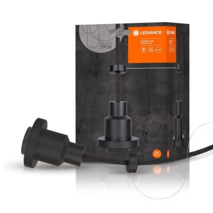Lustră pe cablu Ledvance PENDULUM 1xE27/60W/230V neagră