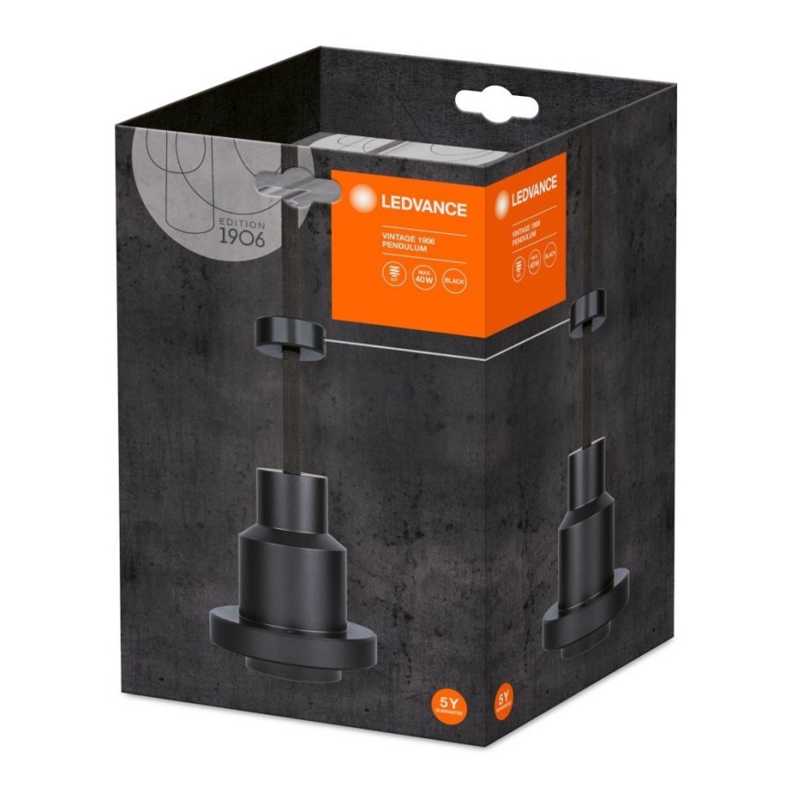 Lustră pe cablu Ledvance PENDULUM 1xE27/60W/230V neagră