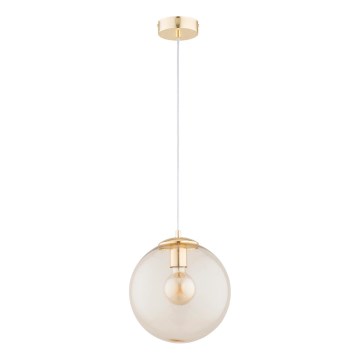 Lustră pe cablu LEILA 1xE27/15W/230V auriu