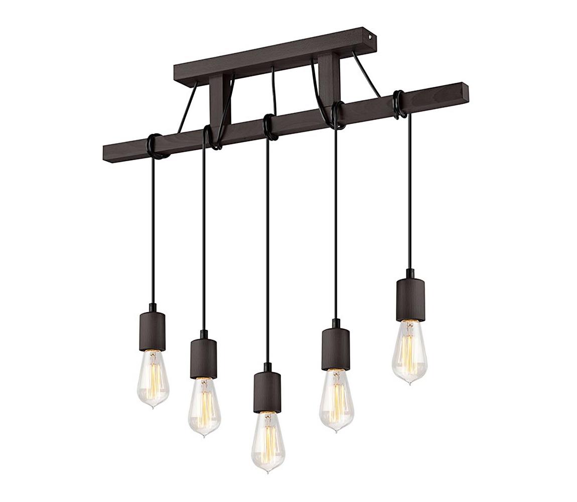 Lustră pe cablu LEON 5xE27/60W/230V