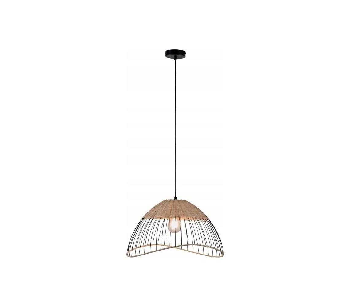 Lustră pe cablu Leuchten Direkt 30207-79AO CORE 1xE27/60W/230V ratan