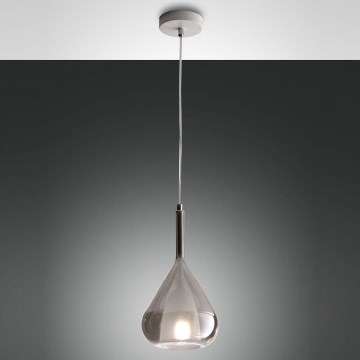 Lustră pe cablu LILA 1xE27/40W/230V gri Fabas Luce 3481-40-126