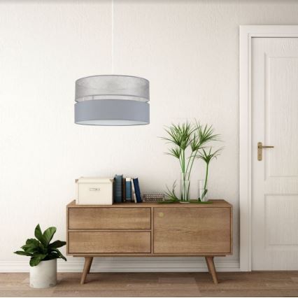 Lustră pe cablu LIMA 1xE27/60W/230V gri