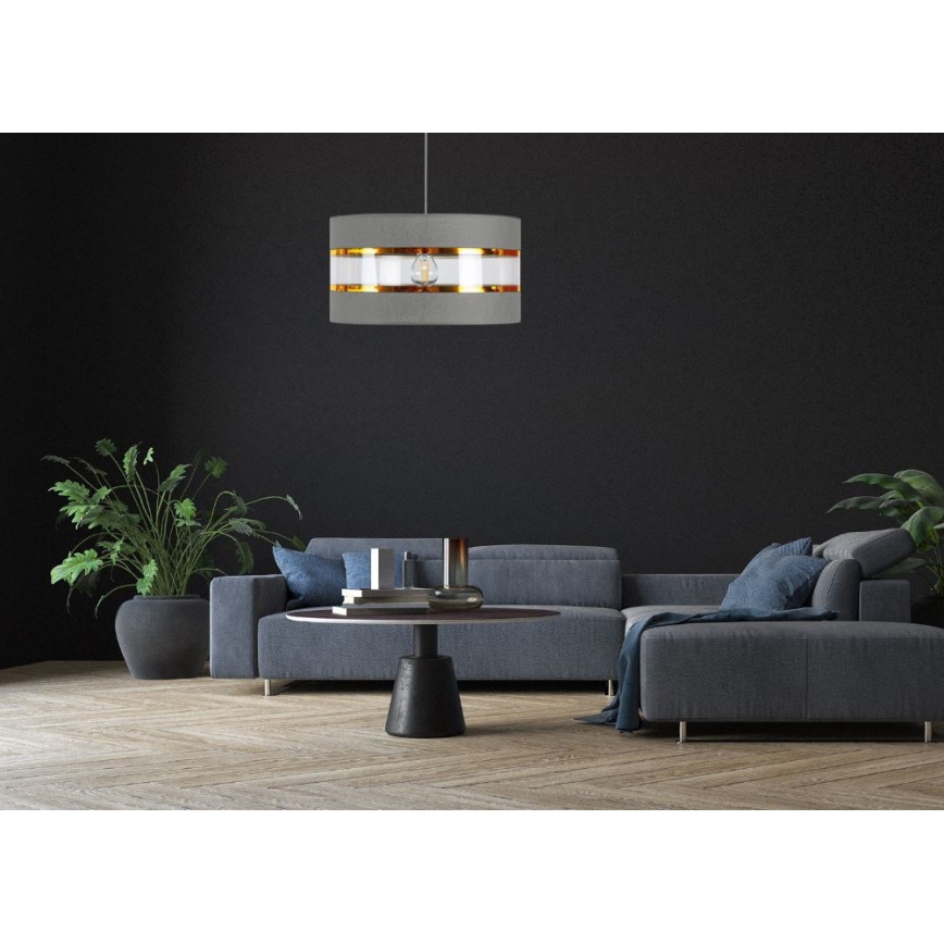 Lustră pe cablu LIND 1xE27/60W/230V negru