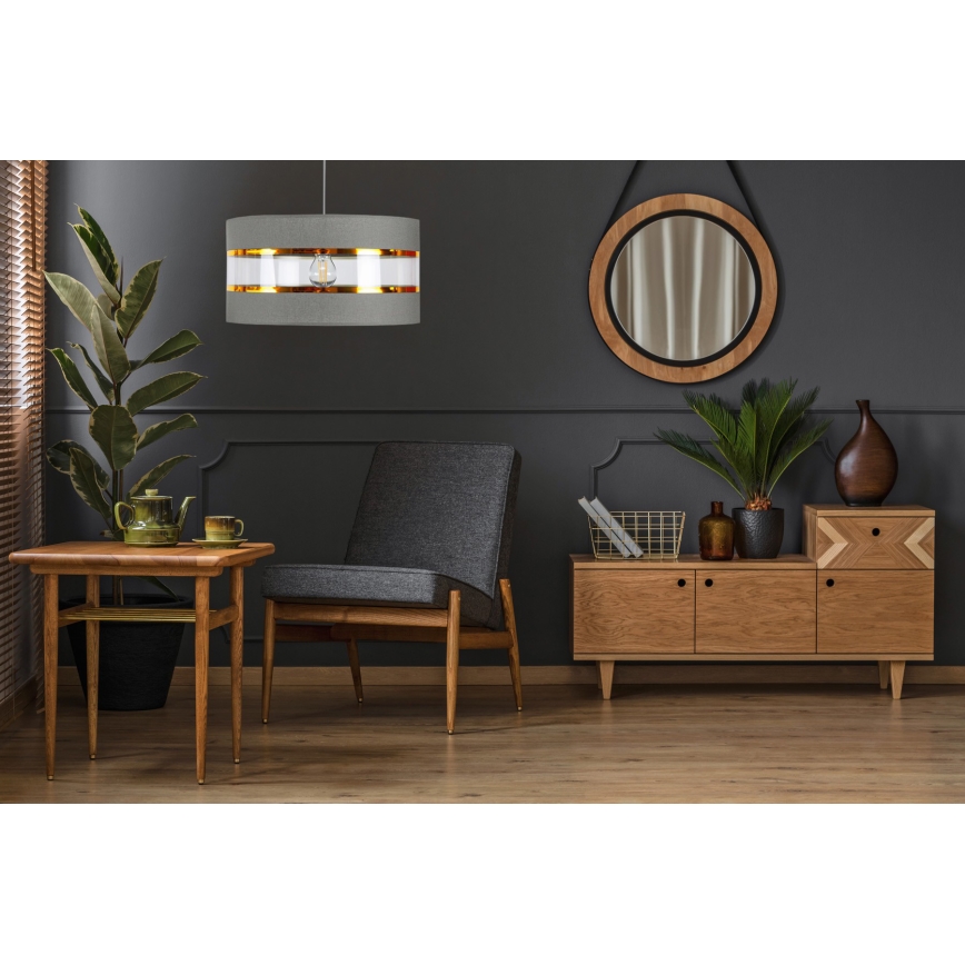 Lustră pe cablu LIND 1xE27/60W/230V negru