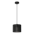 Lustră pe cablu LOFT SHADE 1xE27/60W/230V d. 18 cm neagră