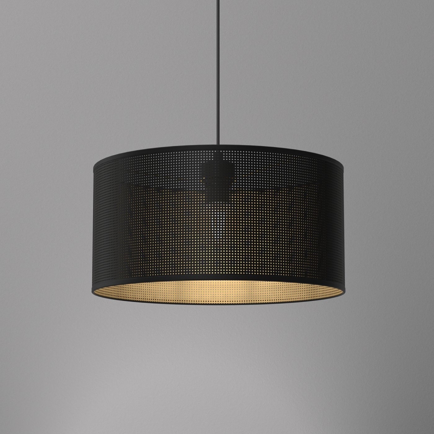 Lustră pe cablu LOFT SHADE 1xE27/60W/230V d. 40 cm neagră/aurie