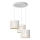 Lustră pe cablu LOFT SHADE 3xE27/60W/230V albă/aurie