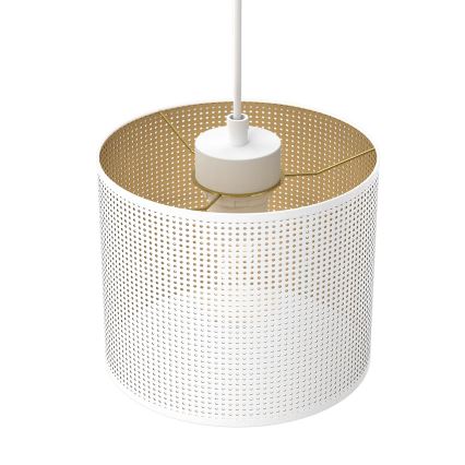 Lustră pe cablu LOFT SHADE 3xE27/60W/230V albă/aurie