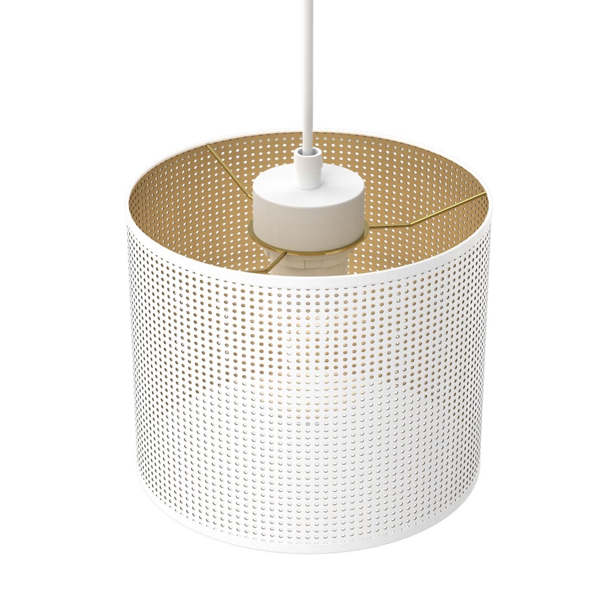 Lustră pe cablu LOFT SHADE 3xE27/60W/230V albă/aurie