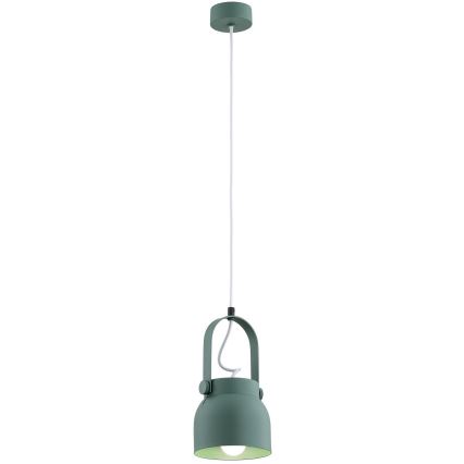 Lustră pe cablu LOGAN 1xE27/15W/230V d. 14 cm verde Argon 8293