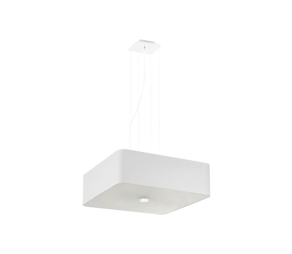 Lustră pe cablu LOKKO 5xE27/60W/230V 45 cm albă  SL.0773