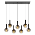 Lustră pe cablu Lucide 45402/07/30 MARIUS 7xE27/40W/230V negru